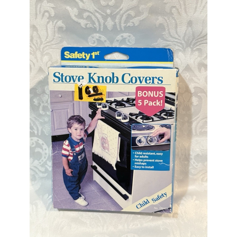 Safety 1st brand gas and electric stoves knob cover set comes in a 5-pack New